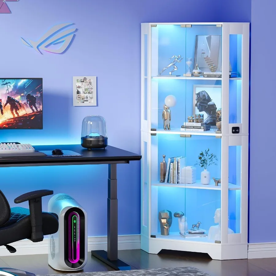 ตู้โชว์ของสะสมมุมห้องสีขาว ขนา - Storage & Organization บทวิจารณ์และราคา