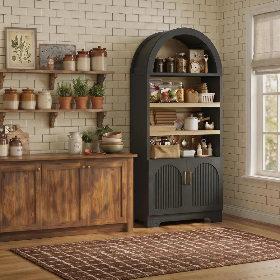 ตู้เก็บของในครัวทรงโค้งสูง ขนา - Kitchen บทวิจารณ์และราคา