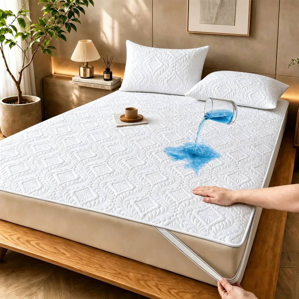 1 ชิ้น ผ้าปูที่นอนกันน้ำ ยืดหย - Waterproof Mattress Protector Breathable บทวิจารณ์และราคา