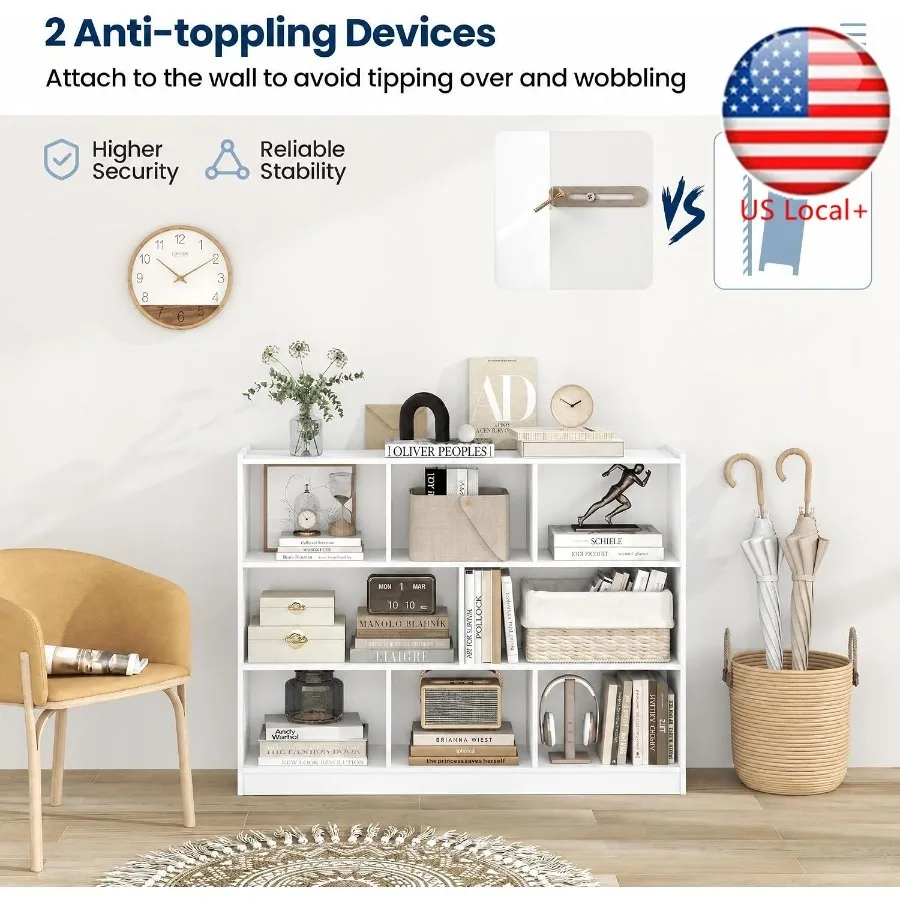 ชั้นวางหนังสือแบบ 8 ช่อง สำหรั - Storage & Organization บทวิจารณ์และราคา